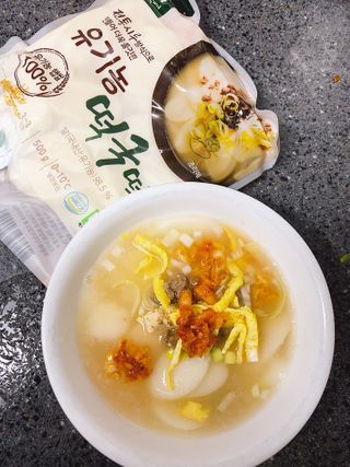 [달리살다] 전통 시루 방식으로 더욱 쫄깃한, 떡찌니의 유기농 떡국떡 — 5점을 준 리뷰어가 2021년 2월 올린 사용 사진