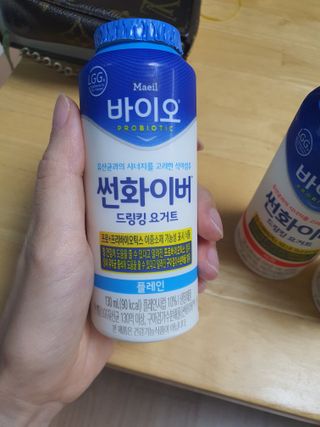 LIVE 매일바이오 썬화이버 드링킹 요거트 — 5점을 준 리뷰어가 2022년 8월 올린 사용 사진