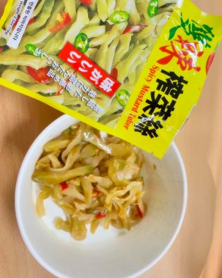 루시델리 야미하우스 홍콩 스파이시 프리미엄 짜사이 무침 500g — 5점을 준 리뷰어가 2024년 9월 올린 사용 사진