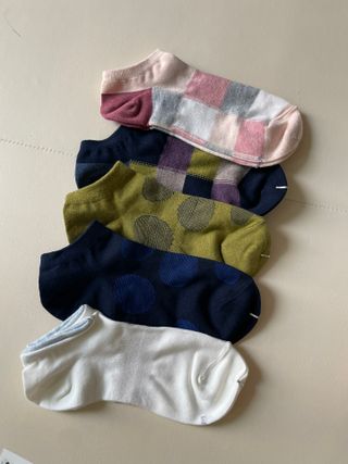 [사이즈가 있는 양말 필로이] 여자 스니커즈 발목 양말 5족 세트【 S, M, L, 】3가지 사이즈 — 5점을 준 리뷰어가 2022년 7월 올린 사용 사진
