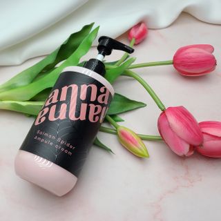 난나 살몬 스파이더 검버섯 미백 톤업 화이트닝 연어 앰플 크림 300ml 대용량 — 5점을 준 리뷰어가 2022년 12월 올린 사용 사진