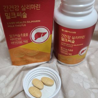 서울약사신협 간건강 실리마린 밀크씨슬 800mg, 60정 — 5점을 준 리뷰어가 2021년 10월 올린 사용 사진