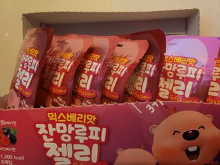 [팔도] 잔망루피젤리 믹스베리맛 42g 8개 — 5점을 준 리뷰어가 2022년 1월 올린 사용 사진