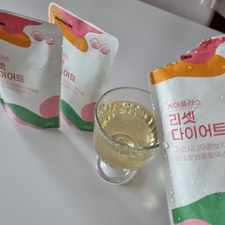 [경남제약헬스케어] 케어플러스 리셋 다이어트 청포도맛 100ml X 5포 (5일분) — 5점을 준 리뷰어가 2023년 4월 올린 사용 사진