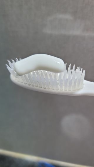 헬리덴티 더 플러스 치약 — 5점을 준 리뷰어가 2021년 3월 올린 사용 사진