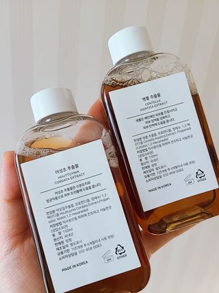 랑팡 병풀추출물150ml+어성초추출물150ml+스킨빅패드60매 — 5점을 준 리뷰어가 2021년 10월 올린 사용 사진