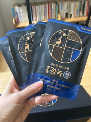 [광동생활건강] 광동정녹청 30포 — 5점을 준 리뷰어가 2021년 10월 올린 사용 사진