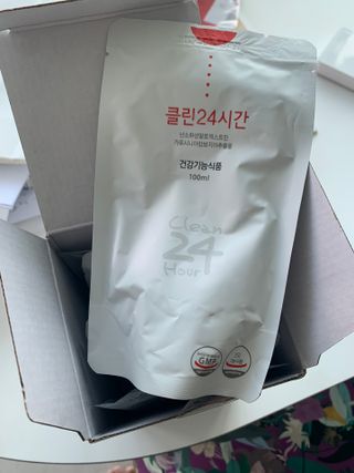 클린24시간 1BOX(5포) + 전용보틀(500ml) — 5점을 준 리뷰어가 2022년 9월 올린 사용 사진