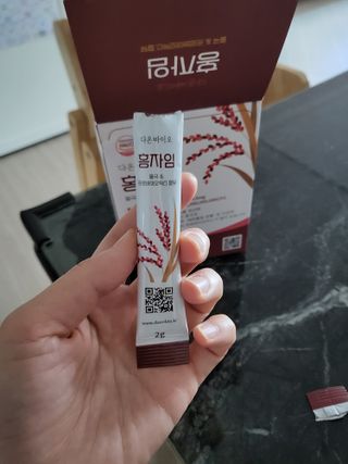 하루 1포로 콜레스테롤, 유산균, 고역가 소화효소까지 한번에 섭취! 다온바이오 홍자임 1개월분(30포) — 5점을 준 리뷰어가 2022년 12월 올린 사용 사진