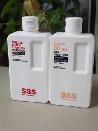 트리플에스 탈모 샴푸 275ml + 실크 트리트먼트 275ml — 5점을 준 리뷰어가 2021년 2월 올린 사용 사진