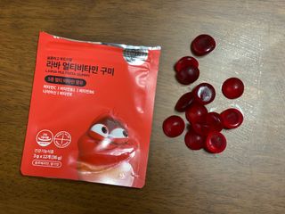 [푸름웰니스] 라바 멀티비타민 구미 36g — 5점을 준 리뷰어가 2022년 2월 올린 사용 사진