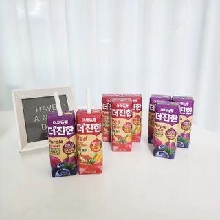 [롯데칠성] 야채듬뿍 더'진한 [롯데칠성] 야채는 이제 COLORFULL! 야채듬뿍  더 진한 레드 4개 +퍼플 4개 (총 8개) — 5점을 준 리뷰어가 2023년 6월 올린 사용 사진