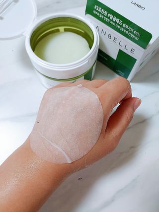 랑벨 랑바이오 블랙 시카 퀵 패드 100매 (3초 쿨링/3분 흡수, 블랙비 프로폴리스/시카 4종 함유, 대용량) — 4.5점을 준 리뷰어가 2022년 7월 올린 사용 사진