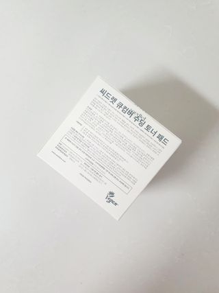 씨드렛 큐컴버 수딩 토너 패드 — 5점을 준 리뷰어가 2023년 2월 올린 사용 사진