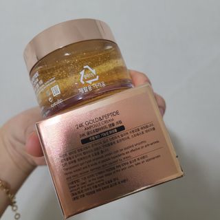 아이앤립 / EYENLIP 아이앤립 24K 골드 N 펩타이드 앰플 크림 — 5점을 준 리뷰어가 2021년 4월 올린 사용 사진