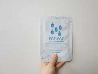 Dr.느루벗 느루벗 EGF FGF 스킨 리커버리 마스크 10장 — 5점을 준 리뷰어가 2021년 3월 올린 사용 사진