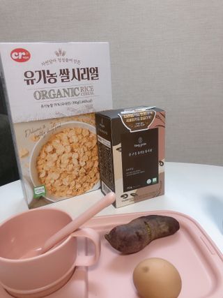 씨알푸드 유기농 쌀 시리얼 390g + 갓 구운 유기농 발아통곡물 150g — 5점을 준 리뷰어가 2021년 12월 올린 사용 사진