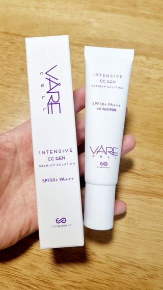 바르셀 톤업선크림 미백 메이크업베이스 CC크림 인텐시브 씨씨 젠 30ml — 5점을 준 리뷰어가 2021년 11월 올린 사용 사진