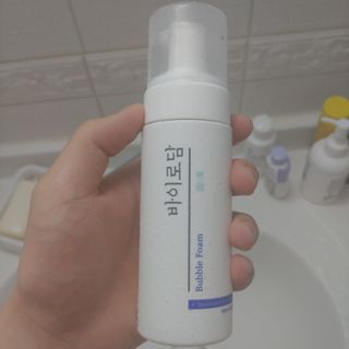 [바이로담] 저자극 약산성버블 폼 폼클렌징 150ml — 4점을 준 리뷰어가 2021년 3월 올린 사용 사진