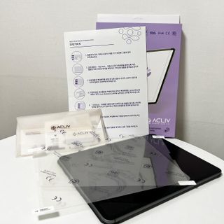 아클리브 Premium 항균 항바이러스 액정 보호필름(iPad) — 5점을 준 리뷰어가 2022년 10월 올린 사용 사진