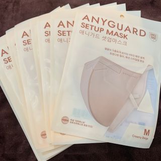 애니가드 셋업마스크 4컬러 각 10매입 [크리미베이지, 캐시미어로즈, 초콜렛브라운, 미드나잇네이비] — 5점을 준 리뷰어가 2022년 2월 올린 사용 사진