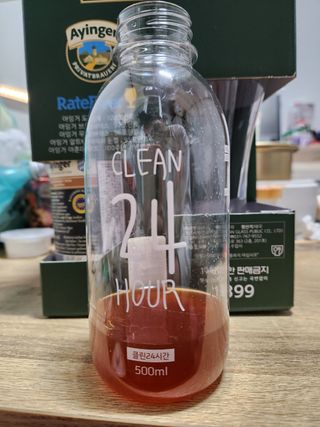 클린24시간 레드박스 1BOX(5포) + 전용보틀(500ml) — 5점을 준 리뷰어가 2024년 3월 올린 사용 사진