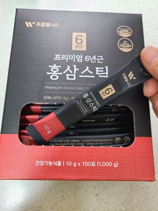 [푸름웰니스] 프리미엄 6년근 홍삼스틱 3mg x 100포 — 5점을 준 리뷰어가 2022년 3월 올린 사용 사진