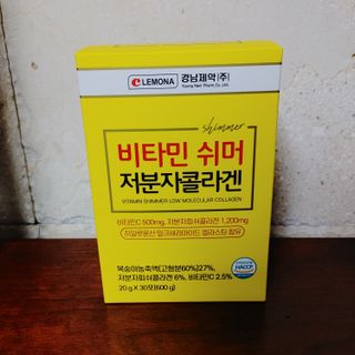 자연에온 경남제약 비타민 쉬머 저분자콜라겐 20g x 30포 — 4점을 준 리뷰어가 2021년 12월 올린 사용 사진