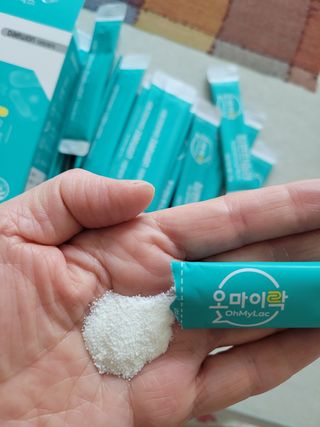 [유산균] 오마이락 장편한습관 프로바이오틱스 30P — 5점을 준 리뷰어가 2022년 12월 올린 사용 사진