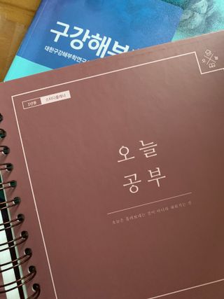 리훈 여러분의 오늘을 채워나갈 수 있도록 도와줄 오늘공부 1년용 스터디플래너 — 5점을 준 리뷰어가 2021년 4월 올린 사용 사진