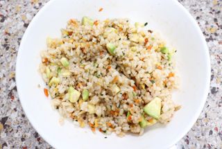 해풀잎 누구나 김밥*1ea [(혼합야채 35g *1ea,  김밥김 (5g, 5ea),  양념간장 (6g, 5ea), 참기름(5g, 2ea)] — 4점을 준 리뷰어가 2022년 8월 올린 사용 사진