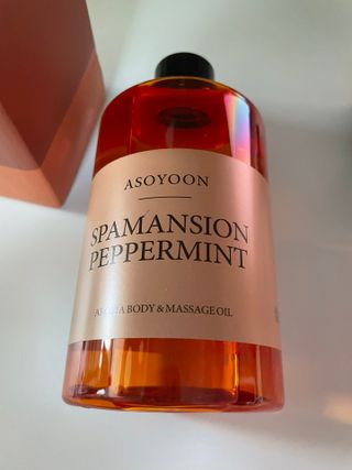 아소윤 건조하고 지친 피부에 힐링을 기분좋은 향기 스파맨션 바디오일 마사지오일 5종 중 1개 랜덤발송-2 — 5점을 준 리뷰어가 2021년 10월 올린 사용 사진