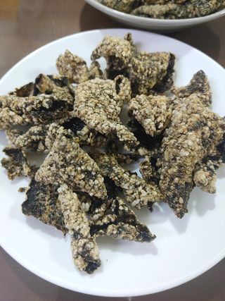 오봉산꽃부각 [만나식품] 오봉산 꽃부각 3가지 맛(오리지널, 새우맛, 매운고추맛) — 4점을 준 리뷰어가 2022년 12월 올린 사용 사진