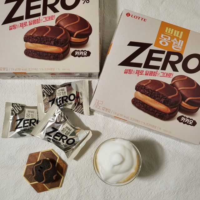 쁘띠몽쉘 ZERO 카카오 리뷰 사진