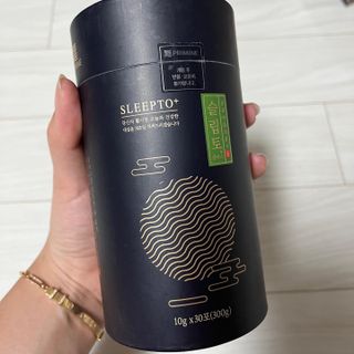 프리마인 자체 기업부설 연구소에서 찾아낸 건강한 수면의 비밀.  슬립토 플러스 30포 — 4.5점을 준 리뷰어가 2022년 5월 올린 사용 사진