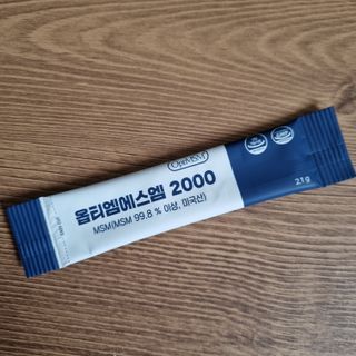 바른비타민 옵티엠에스엠2000 1박스 60포 관절 연골 복합건강기능식품 — 5점을 준 리뷰어가 2021년 6월 올린 사용 사진