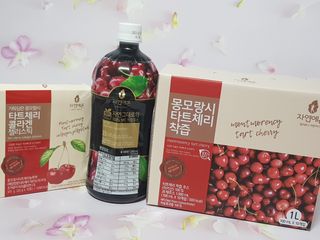 자연에온 몽모랑시 타트체리 3종 세트 구성 - 저분자콜라겐젤리, NFC 착즙주스 — 5점을 준 리뷰어가 2021년 7월 올린 사용 사진