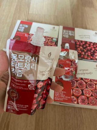 자연에온 몽모랑시 타트체리 착즙 100mL 10개입 2BOX — 5점을 준 리뷰어가 2021년 1월 올린 사용 사진