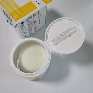 랑벨 비타 에너지 잡티 앰플 패드 65매 (투명하고 밝은 얼굴 광채패드) — 5점을 준 리뷰어가 2022년 4월 올린 사용 사진