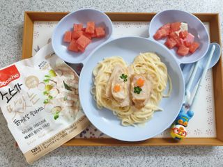 굽네몰 [굽네] 소스가 맛있는 닭가슴살 슬라이스 4종 — 3.5점을 준 리뷰어가 2021년 5월 올린 사용 사진