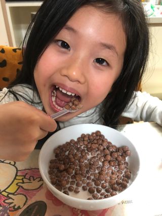 씨알푸드 뽀로로 시리얼 3종 — 5점을 준 리뷰어가 2022년 2월 올린 사용 사진