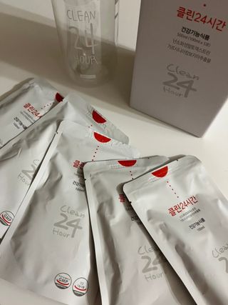 클린24시간 1BOX(5포) + 전용보틀(500ml) — 5점을 준 리뷰어가 2023년 8월 올린 사용 사진