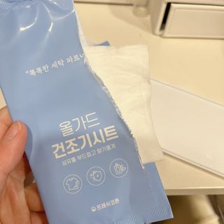 [올가드] 건조기시트 프레쉬코튼향 (50매입) 1BOX — 5점을 준 리뷰어가 2022년 12월 올린 사용 사진