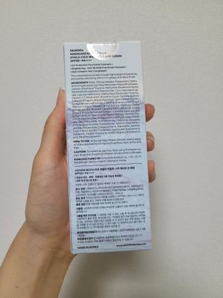 [스킨1004] 마다가스카르 센텔라 히알루-시카 워터핏 선세럼 50ml — 5점을 준 리뷰어가 2024년 5월 올린 사용 사진