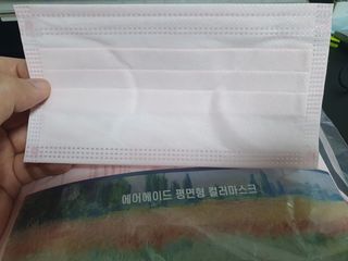 에어에이드 컬러 덴탈 마스크 — 5점을 준 리뷰어가 2021년 8월 올린 사용 사진