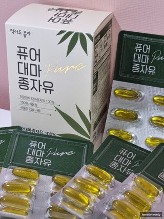 먹어도좋아 퓨어대마종자유 — 5점을 준 리뷰어가 2022년 1월 올린 사용 사진