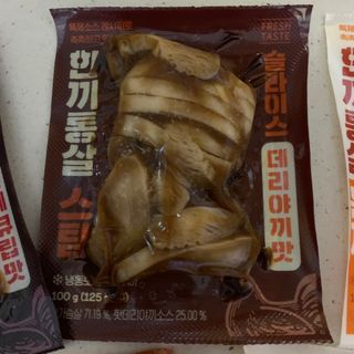 한끼통살 슬라이스 닭가슴살 — 5점을 준 리뷰어가 2023년 2월 올린 사용 사진