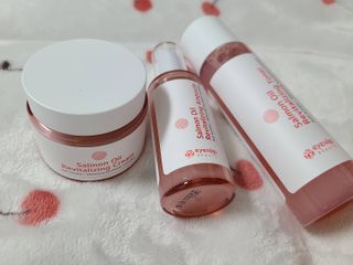 아이앤립 / EYENLIP 아이앤립 연어오일 리바이탈라이징 토너+앰플+크림 3종 세트 — 5점을 준 리뷰어가 2021년 5월 올린 사용 사진