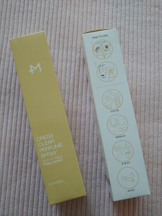 [엠메이데이] 드레스클리어 퍼퓸 스프레이 300ml 프리지아 가든향+프리지아 파출리향 — 5점을 준 리뷰어가 2022년 1월 올린 사용 사진