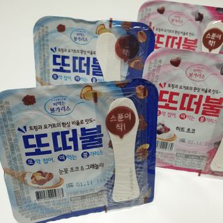 남양유업 또깍 접어 떠먹는 불가리스 2종 — 5점을 준 리뷰어가 2021년 1월 올린 사용 사진